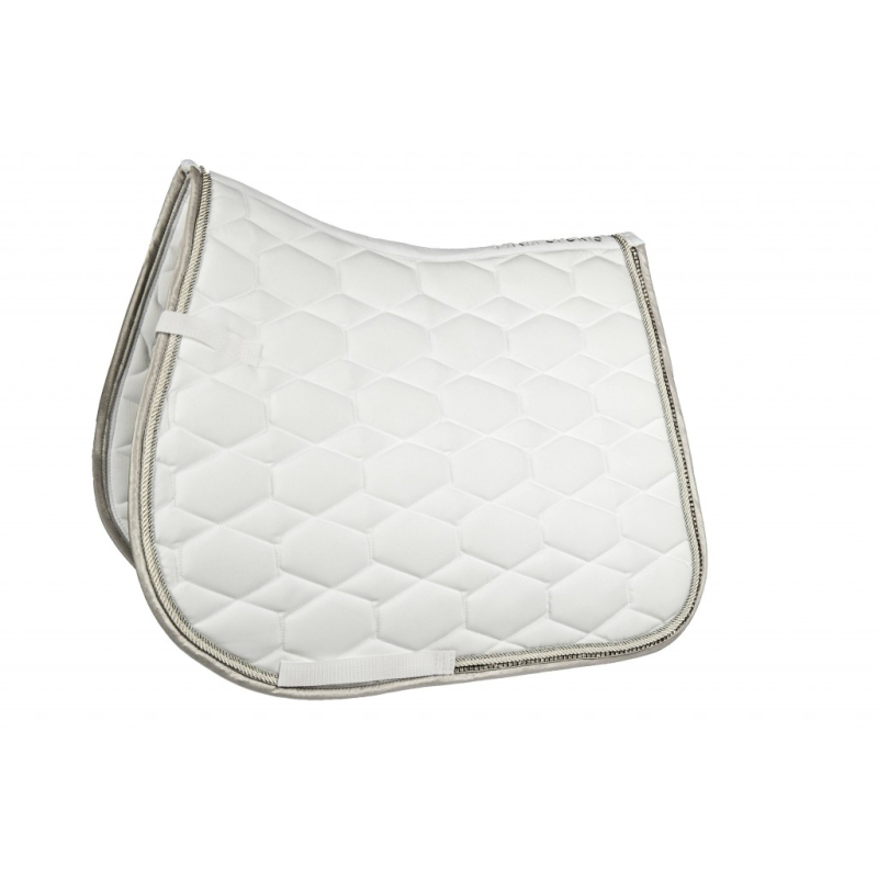 Zadeldek -Crystal fashion- Wit